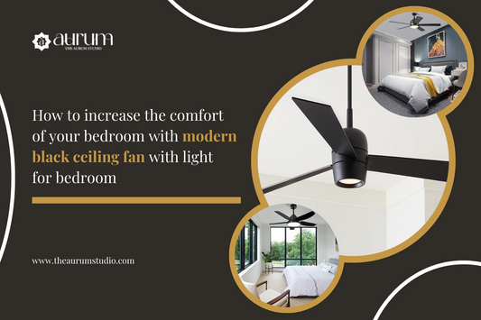How To Increase The Comfort Of Your Bedroom With Modern Black Ceiling Fan With Light For Bedroom