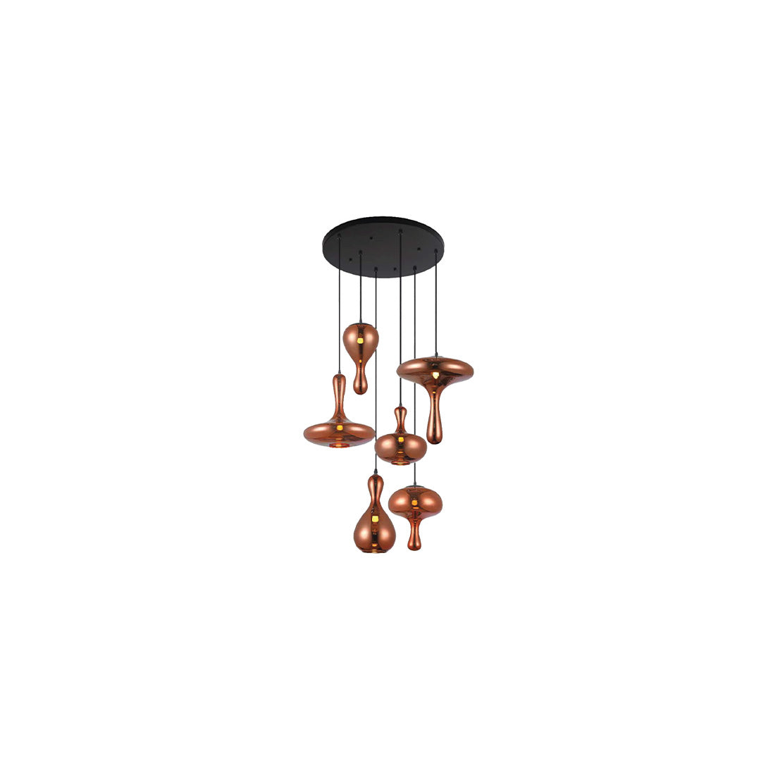 DECO GLAM LUSTERED HANGING LIGHT